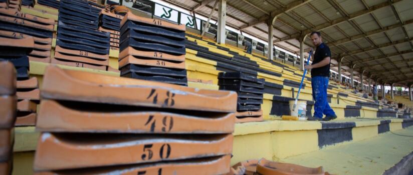 Revitalização do Estádio da Cidadania prossegue com ações em diversas frentes