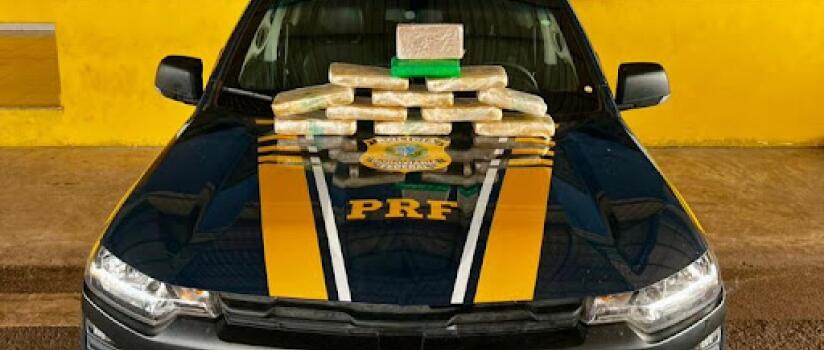 PRF em Rondônia apreende mais de 10 kg de droga em Pimenta Bueno