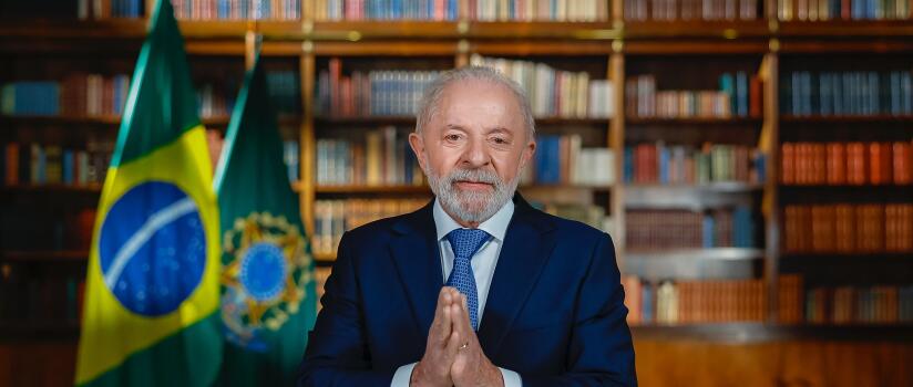 Lula grava pronunciamento que vai ao ar neste sábado (6/9) em rede nacional