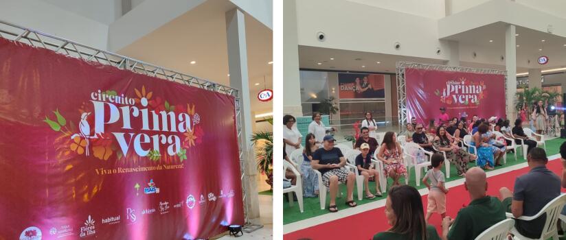 Chuva de pétalas retorna no Circuito Primavera do Golden Shopping - Jornal Pequeno