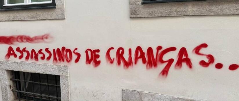 "Assassinos de crianças": centro cultural judaico em Lisboa alvo de vandalismo todas as semanas