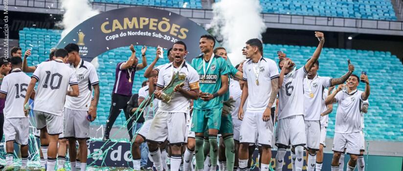 Ceará conquista primeiro título da Copa do Nordeste Sub-20 ao vencer Bahia por 2 a 0