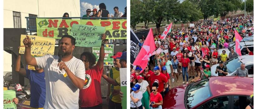 Samuel Costa critica PEC da Blindagem em ato que reuniu mil manifestantes na EFMM - News Rondônia