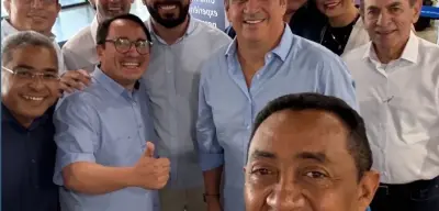 Ciro e Marcelo participam de voo inaugural entre Fortaleza e Parnaíba