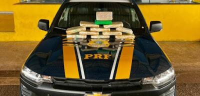 PRF em Rondônia apreende mais de 10 kg de droga em Pimenta Bueno