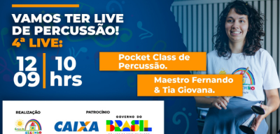 Casa do Zezinho promove 4ª live musical