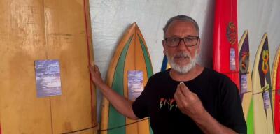 Colecionador de pranchas expõe história do surfe em SC - WSL - Terra
