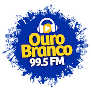 Logo da rádio Ouro Branco FM