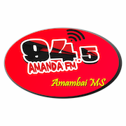 Logo da rádio Amanda FM