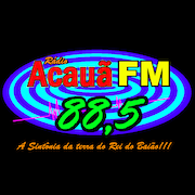 Logo da rádio Acauã FM