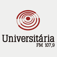 Logo da rádio Universitária FM 107,9