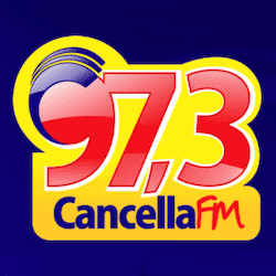 Logo da rádio Cancella FM