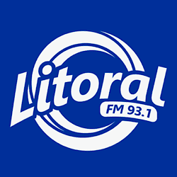 Logo da rádio Litoral FM