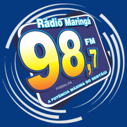 Logo da rádio Maringá 98 FM