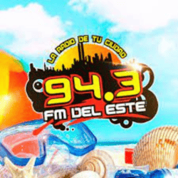 Logo da rádio FM Del Este