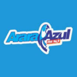Logo da rádio Arara Azul FM
