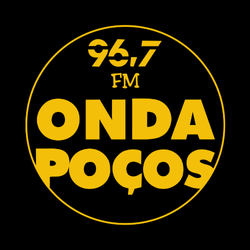 Logo da rádio Onda Poços FM