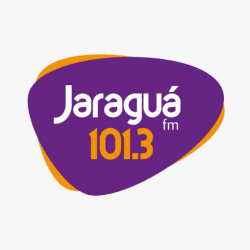 Logo da rádio Jaraguá 101.3 FM