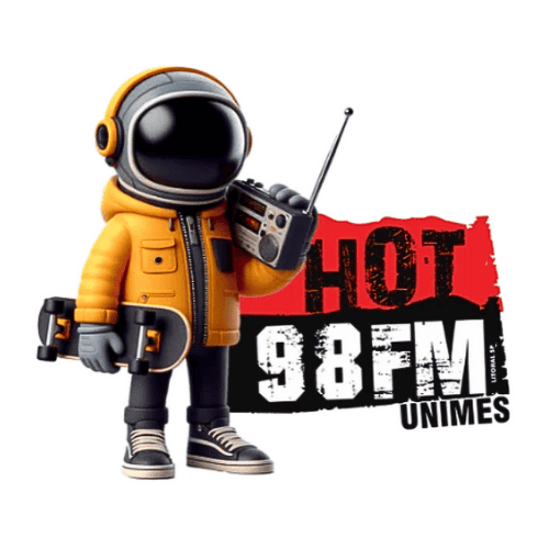 Logo da rádio Hot 98 FM Unimes