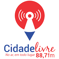 Logo da rádio Cidade Livre FM