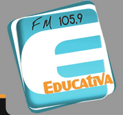 Logo da rádio Educativa 105 FM