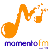 Logo da rádio Momento FM