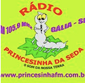 Logo da rádio Princesinha da Seda FM