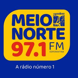 Logo da rádio FM Meio Norte