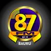Logo da rádio 87 FM Bauru
