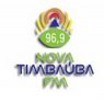 Logo da rádio Nova Timbaúba FM