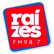 Logo da rádio Raízes FM